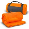 Orange Oban Fleece Blankets With Strap